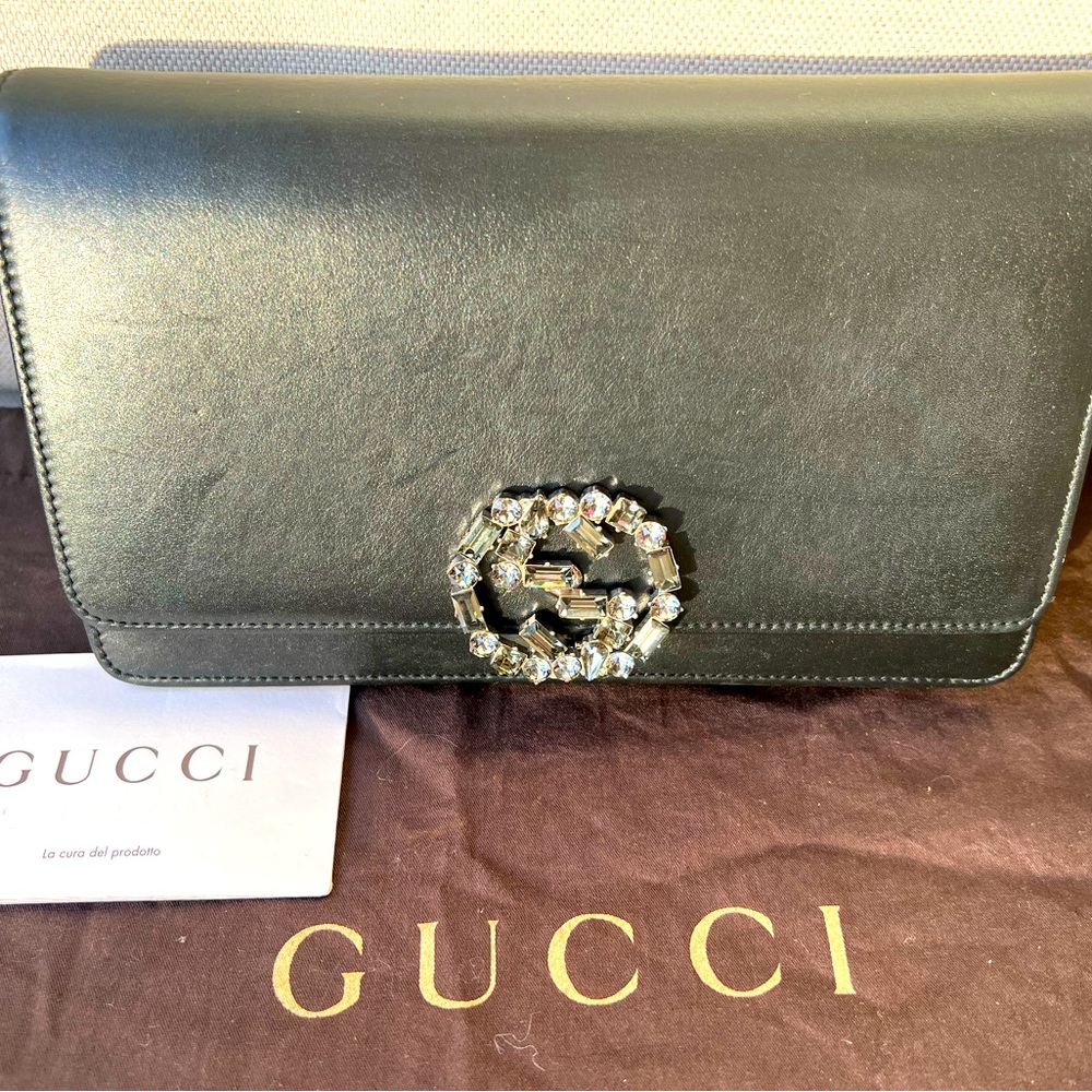 Gucci Broadway Moon clutch bag with Swarovski Crystals